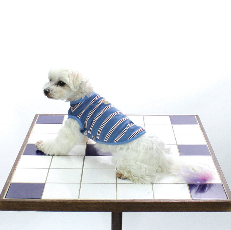 [SAD20340‐5]ストレッチボーダー王冠Tシャツ 20%off