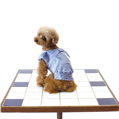 [SAD20390-79]ギンガムチェックリボンTシャツ 20%off