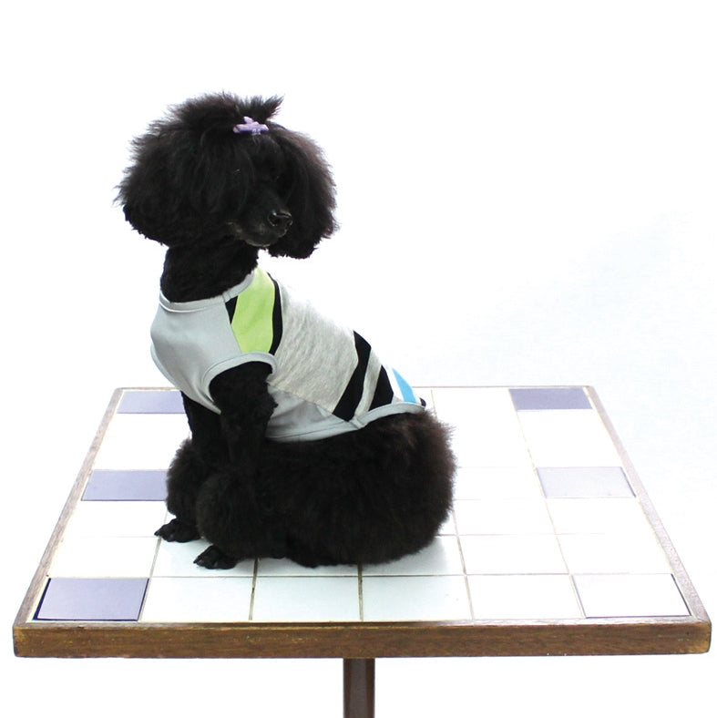 [SAD20390-69]COOLパネルボーダーTシャツ 20%off