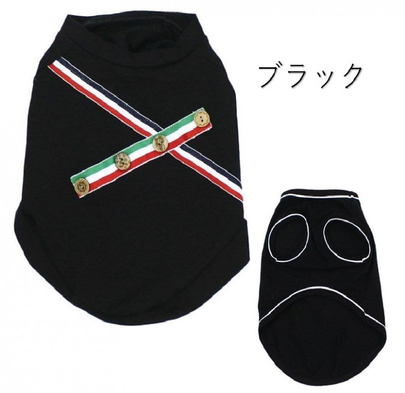 [SAD20340-1]トリコロールテープ使いストレッチTシャツ 20%off