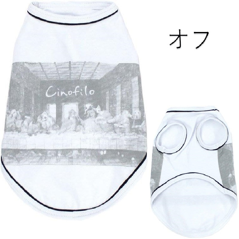 [SAD20340-2]最後の晩餐プリントストレッチTシャツ 20%off