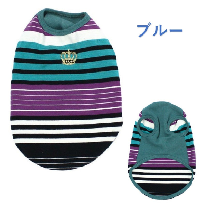 [SAD20390-40]パネルボーダーTシャツ 20%off