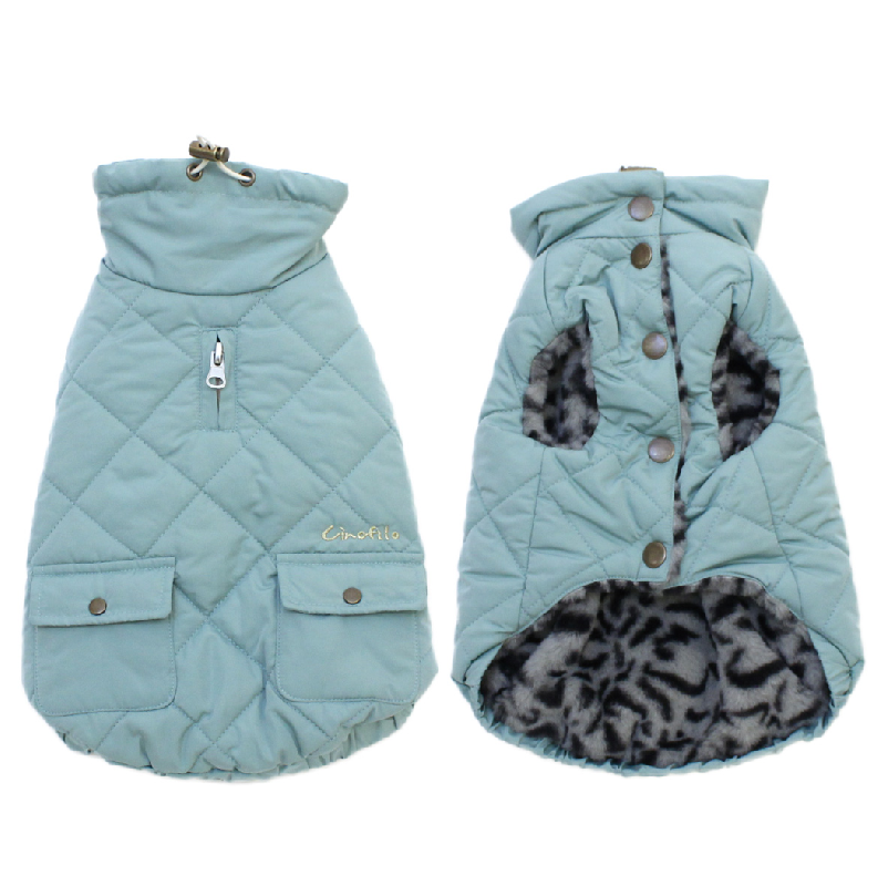 [SAD20540-1]撥水加工中綿キルトハイネック無地(フレンチブルドッグ) 20%off