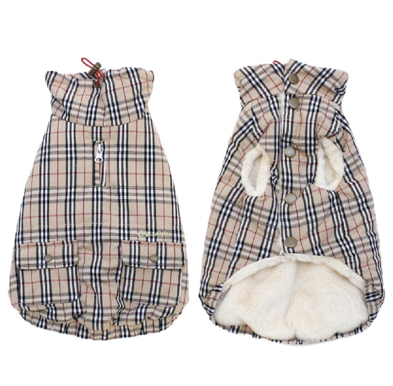 [SAD20540-2]英国調チェック柄中綿キルトハイネック 20%off