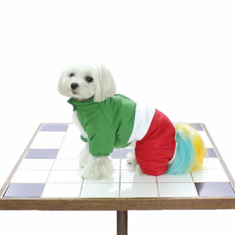 [SAD20660-16]トリコロール撥水加工中綿キルトロンパース 20%off