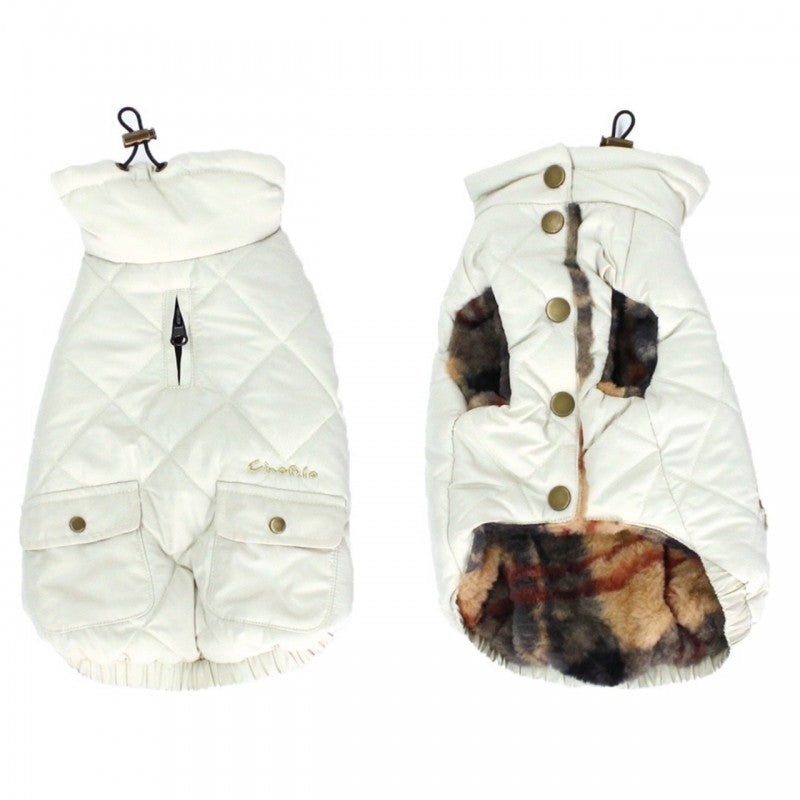 [SAD20490-55]撥水加工無地中綿キルトハイネック(フレンチブルドック) 20%off