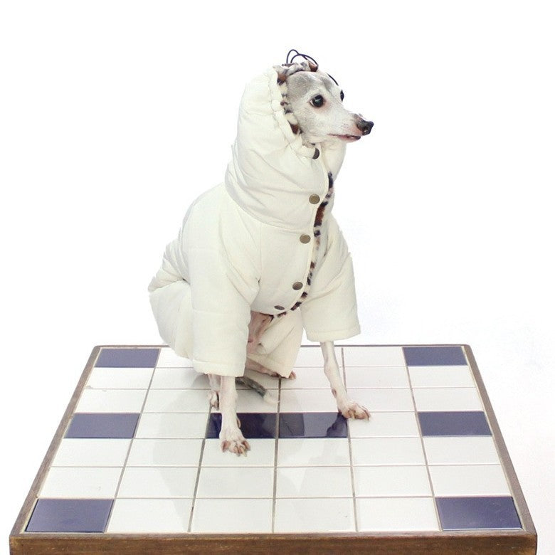 [SAD20690-80]撥水加工中綿キルトイタグレロンパース 20%off