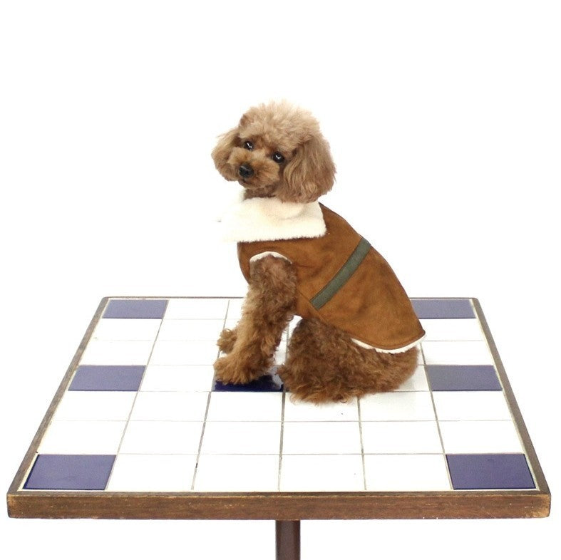 [SAD20490-53]フェイクスエードファージャケット 20%off