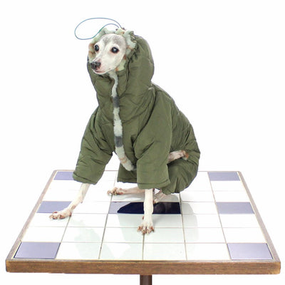 [SAD20690-83]撥水加工無地中綿キルトイタグレロンパース