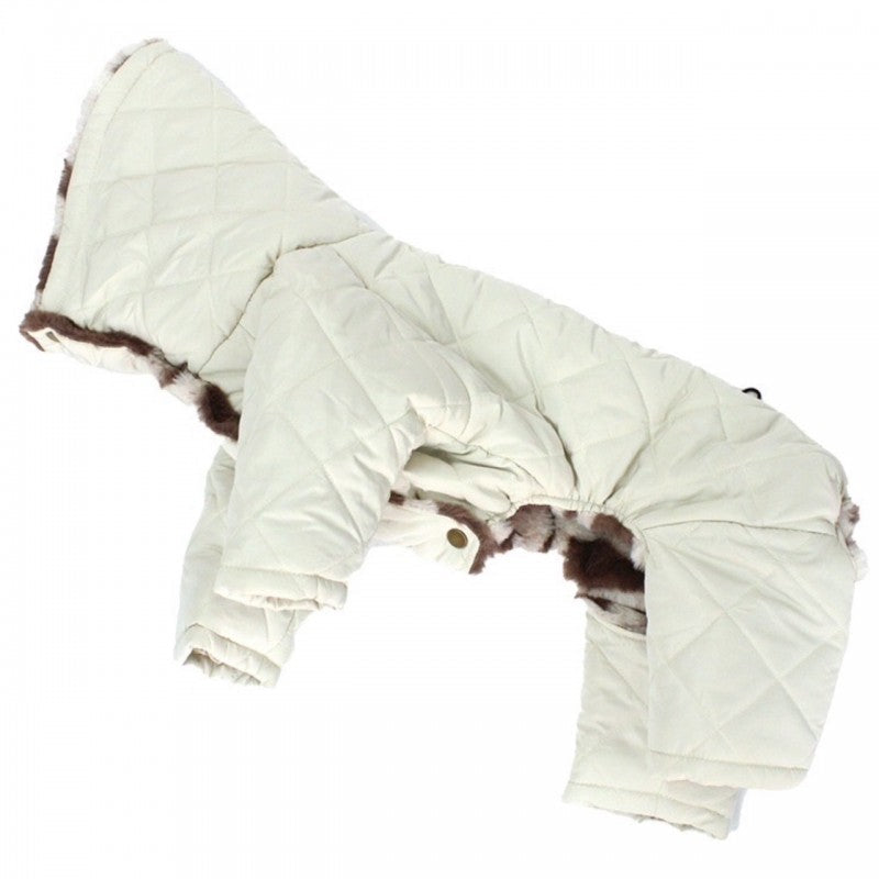 [SAD20690-83]撥水加工無地中綿キルトイタグレロンパース 20%off