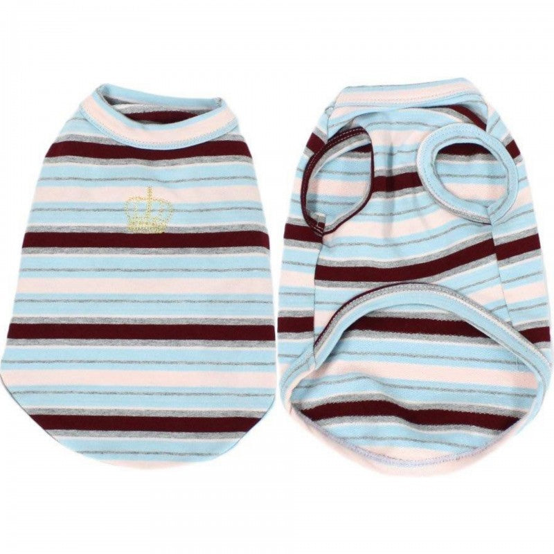 [SAD20340‐6]ミニ裏毛ストレッチボーダーTシャツ 20%off