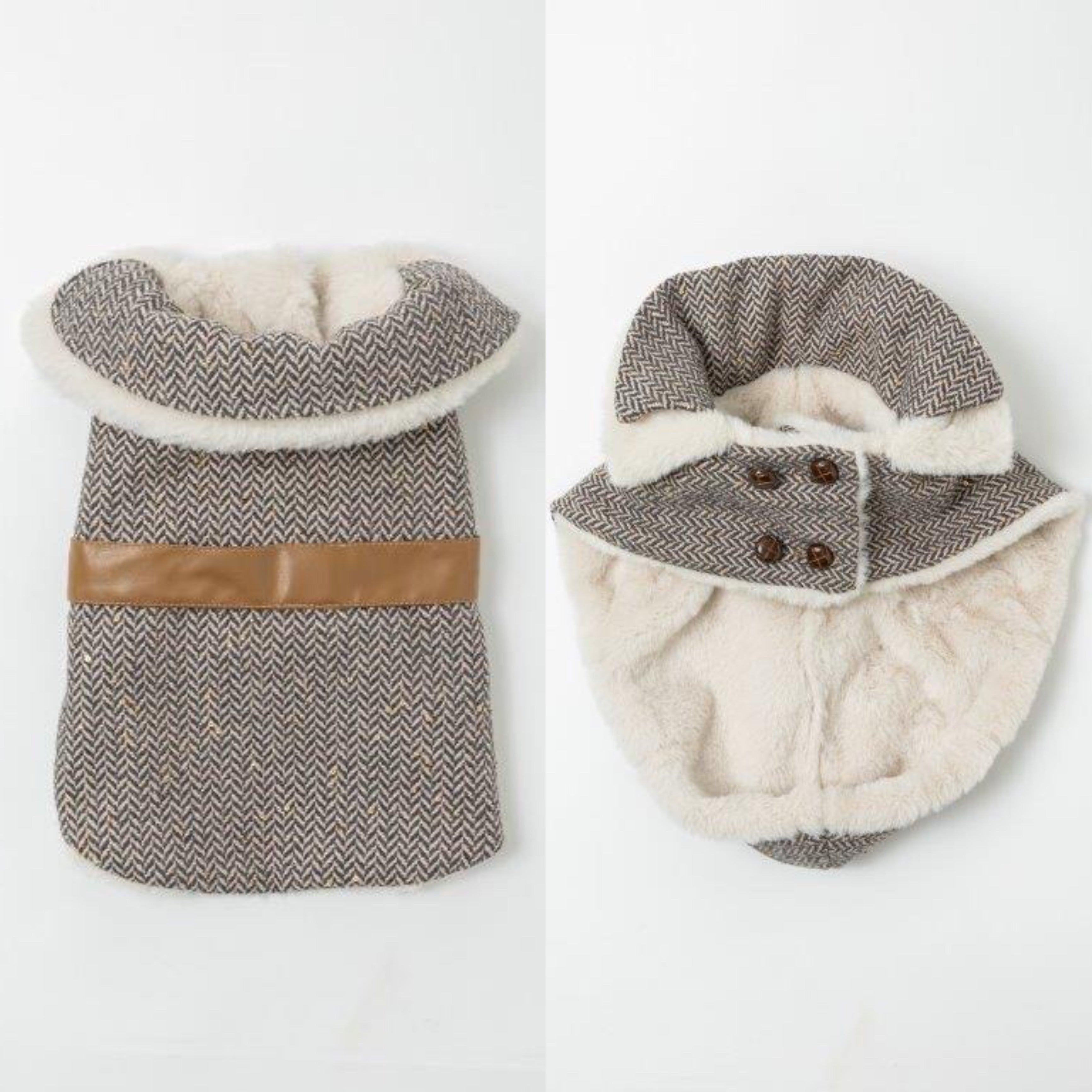 [SAD20540-5]ツイード普通犬種マント 20%off