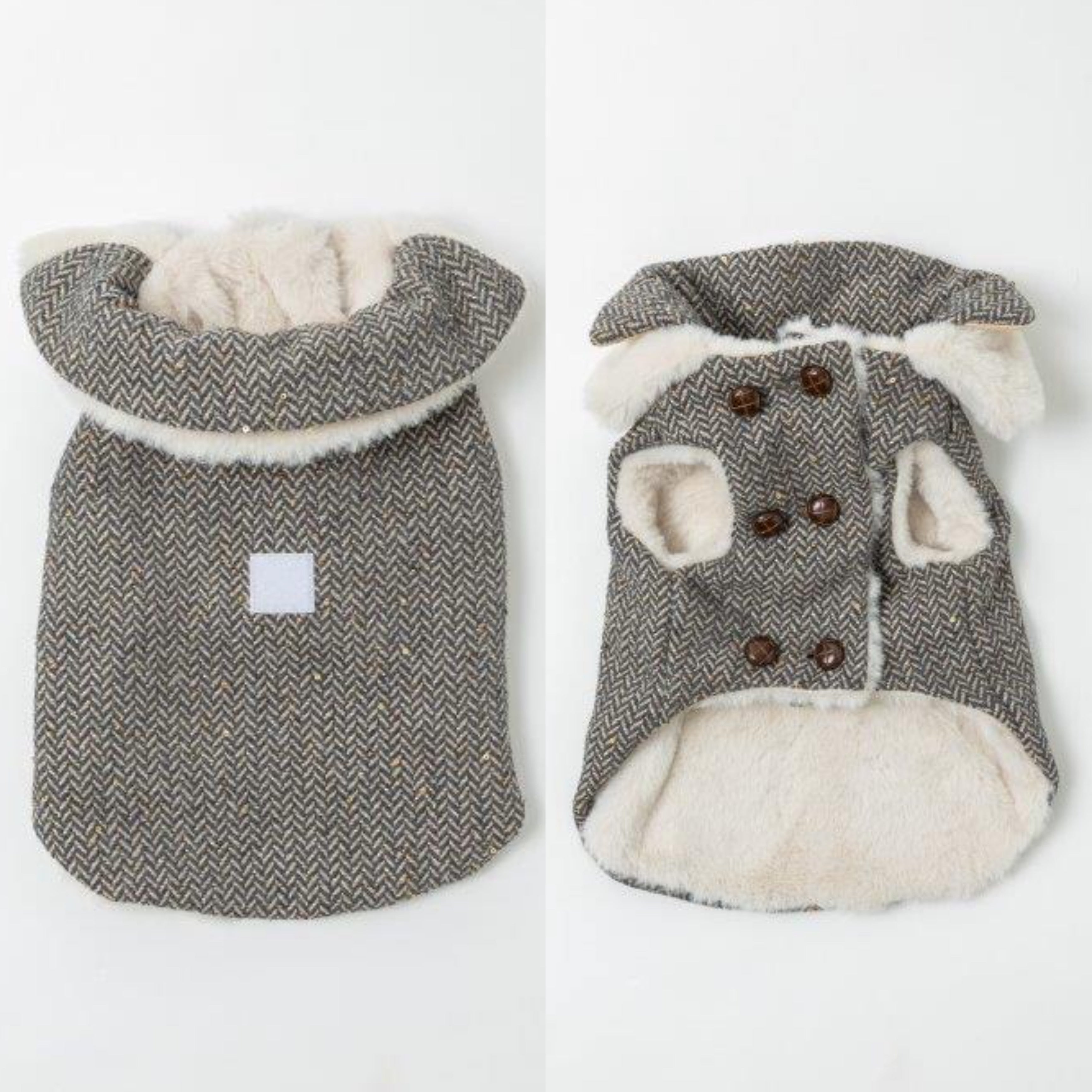 [SAD20540-5]ツイード普通犬種マント 20%off