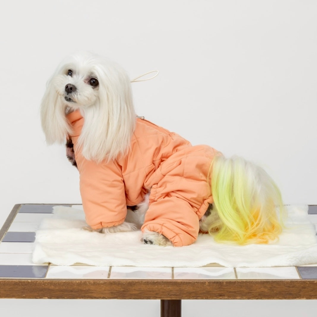 [SAD20660-20]撥水加工中綿キルトハイネックロンパース 20%off