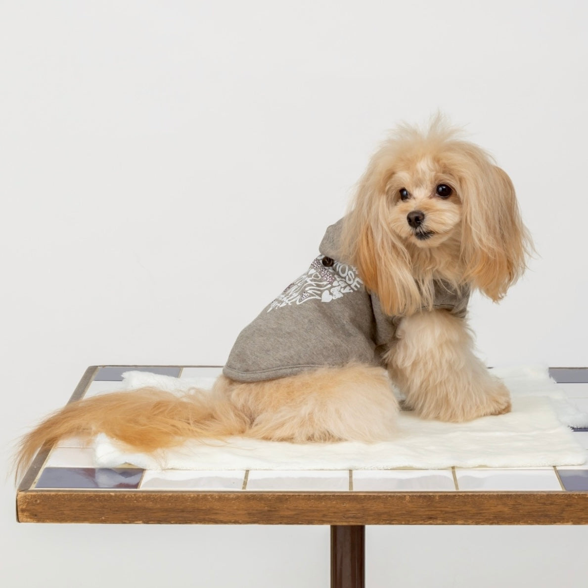 [SAD20430-74]裏毛ハートプリントリバーシブルパーカー 20%off