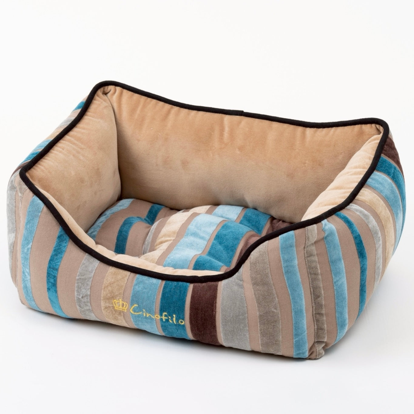 [SAD30550-89]ベルベットストライプスクエアベッド 20%off