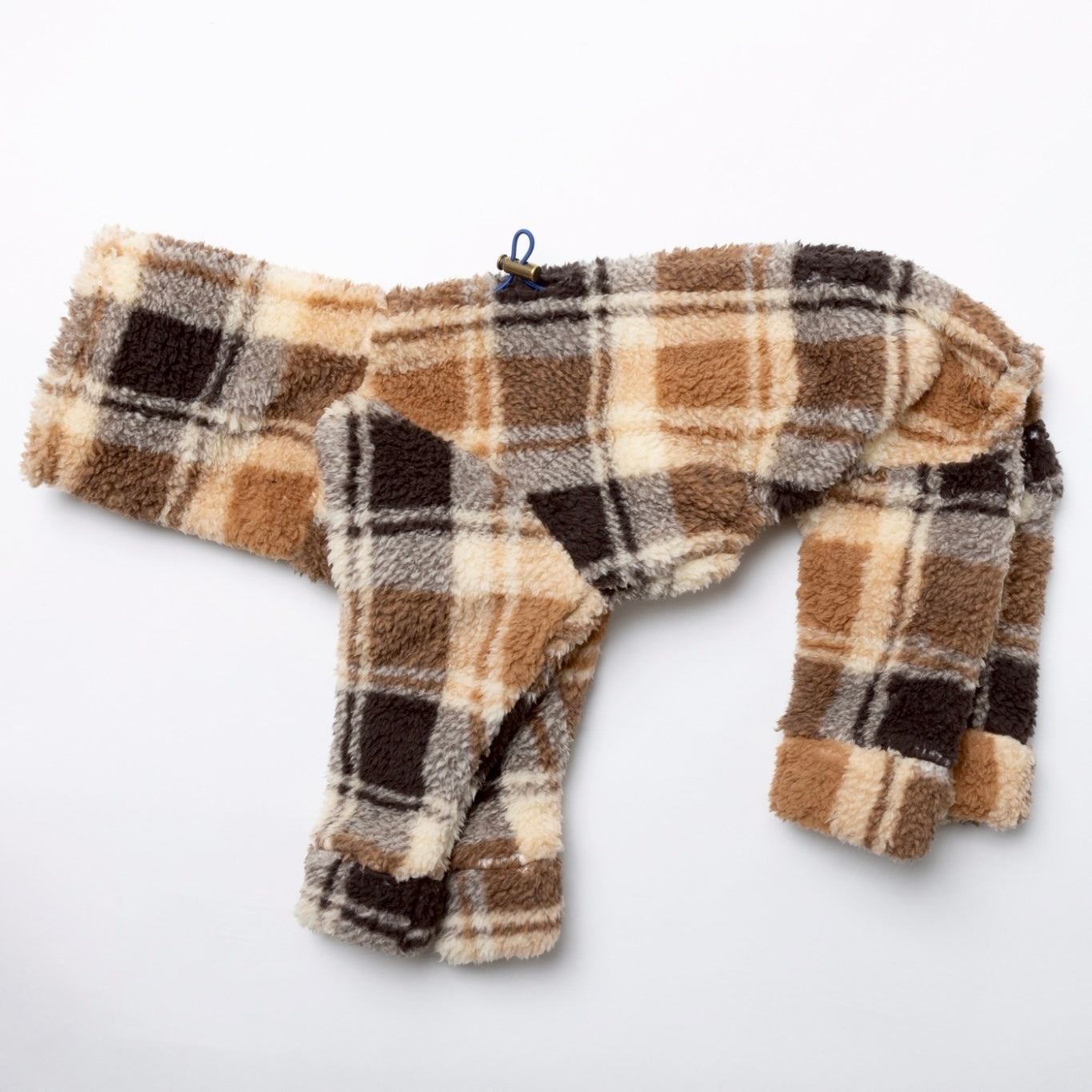 [SAD20590-87]チェック柄両面ファーイタグレロンパース 20%off