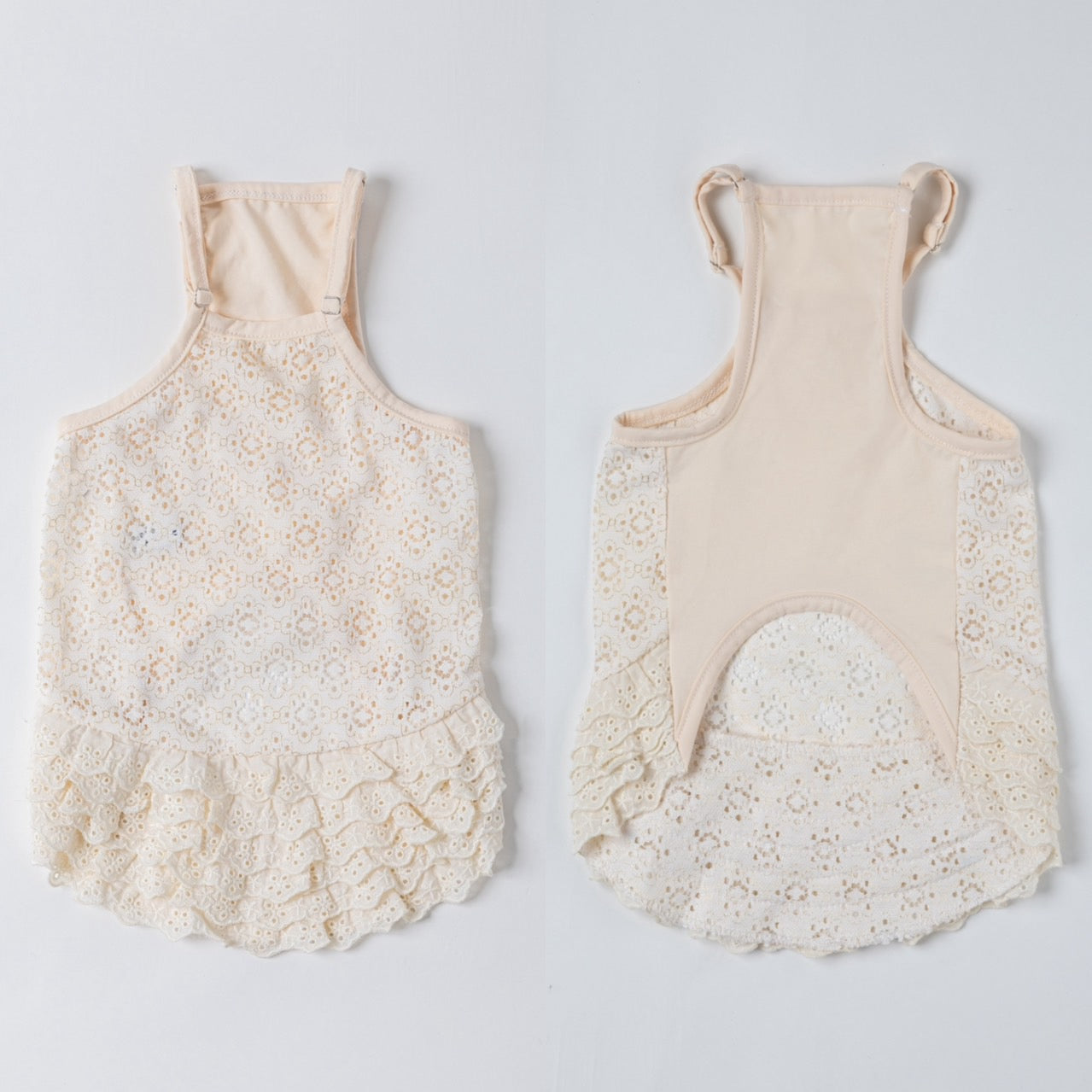 [SAD20390-93]ラメ混レース王冠刺繍キャミソー