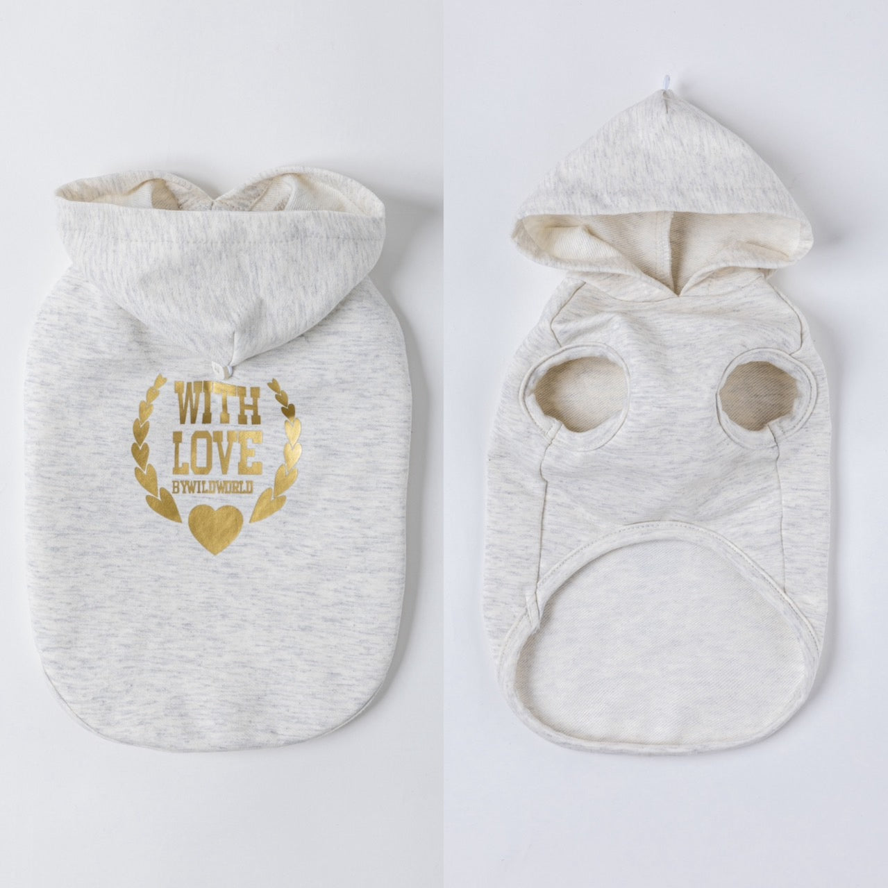 [SAD20390-94]ストレッチミニ裏毛LOVE箔プリントパーカー 20%off